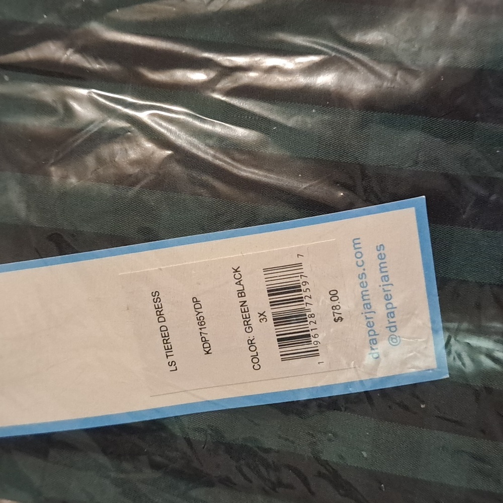 Draper James RSVP Country Core Buffalo Plaid Dress, Green, 3X - Picture 5 of 5